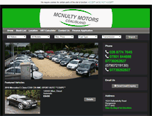 Tablet Screenshot of mcnultymotors.co.uk